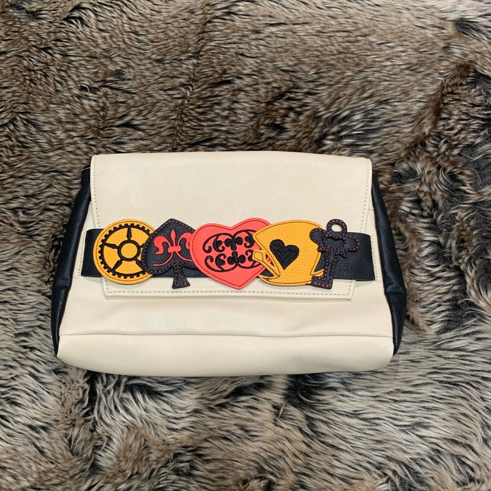 DANIELLE NICOLE VINTAGE CLUTCH BAG. "ALICE THROUGH THE LOOKING GLASS COLLECTION”